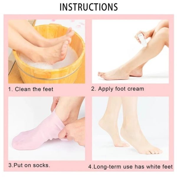 Moisturizing Gel Socks – Heel Crack Repair & Relief