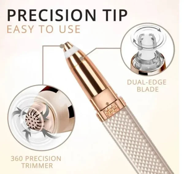 2-in-1 Flawless Hair Remover | Painless Shaver for Face & Bikini