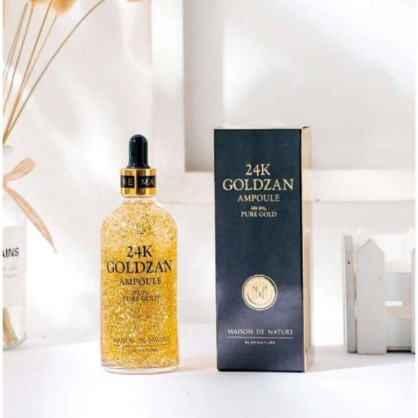 24K Goldzan Ampoule Serum – Whitening, Hydrating & Skin-Nourishing (100ml)