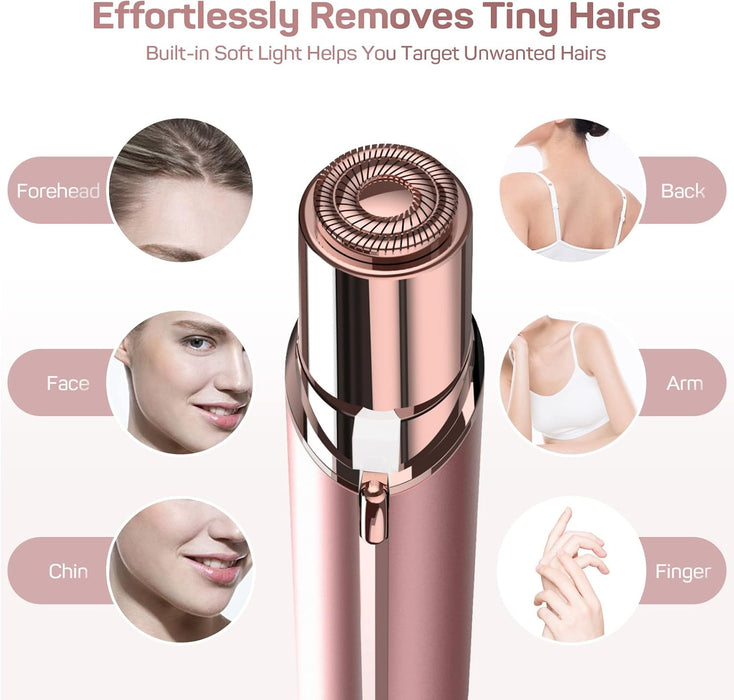 2-in-1 Flawless Hair Remover | Painless Shaver for Face & Bikini