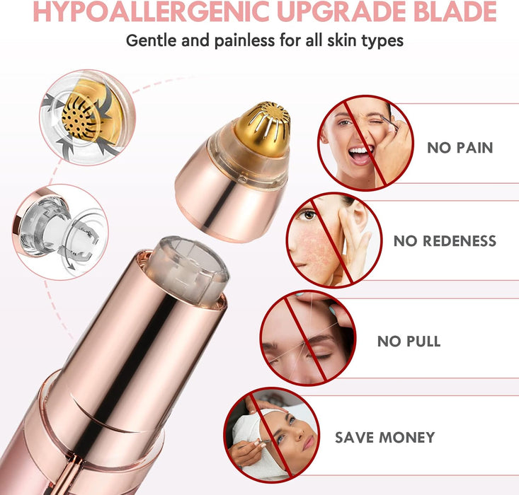 2-in-1 Flawless Hair Remover | Painless Shaver for Face & Bikini