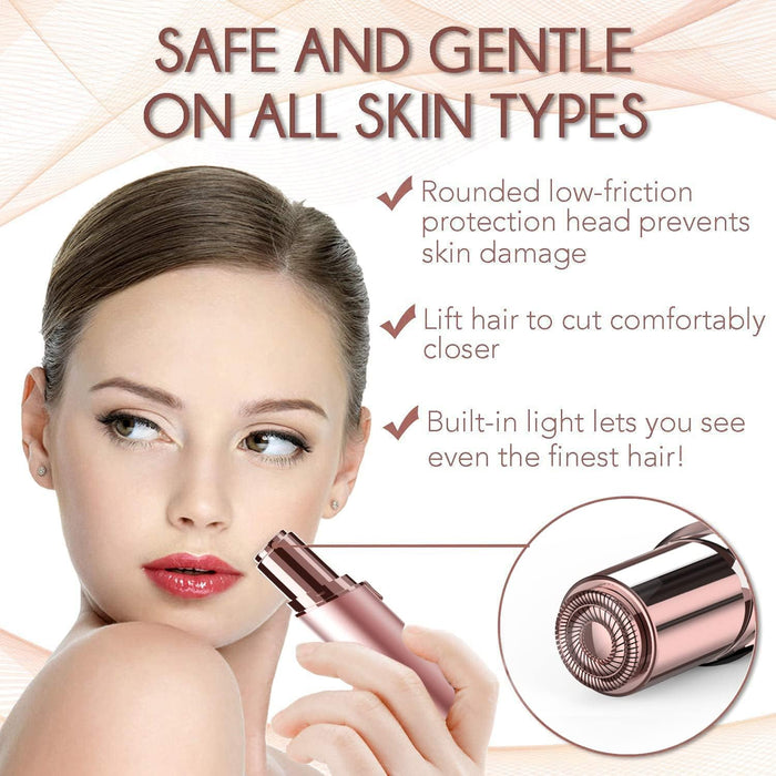 2-in-1 Flawless Hair Remover | Painless Shaver for Face & Bikini