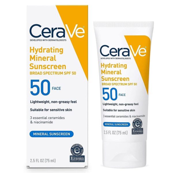 CeraVe Hydrating Mineral Sunscreen SPF 50 – 100ml