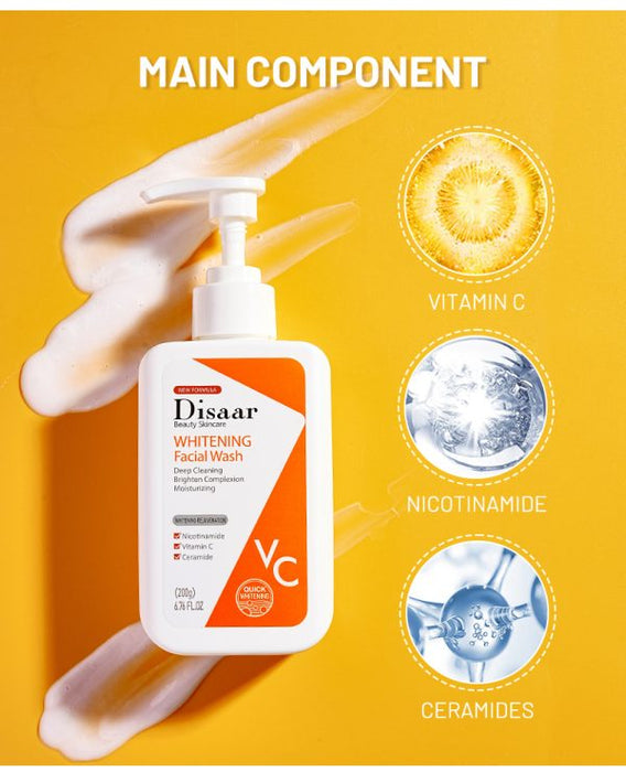 Disaar Vitamin C Body Lotion & Whitening Facial Wash Combo