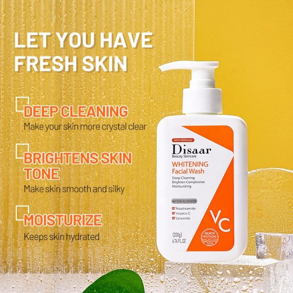 Disaar Vitamin C Body Lotion & Whitening Facial Wash Combo