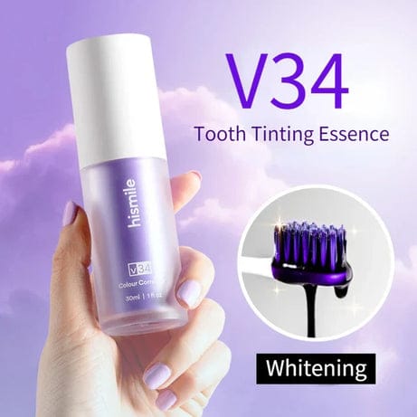Hismiles V34 Colour Corrector Serum + Nano Toothbrush for Sensitive Gums