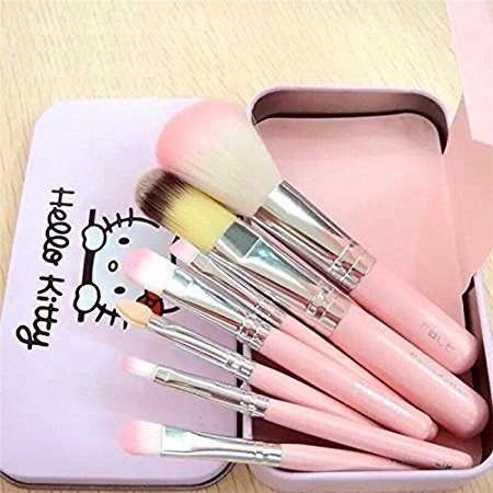 Hello Kitty Makeup Brush Set (pack Of 7)