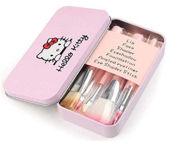 Hello Kitty Makeup Brush Set (pack Of 7)