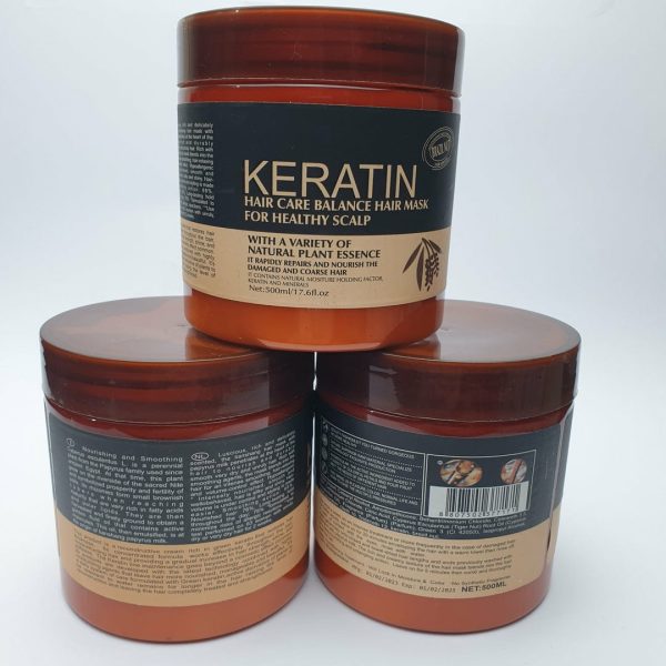 Pack of 3: 3-in-1 Hair Keratin Mask, Shampoo & Serum – Complete Hair Care Set