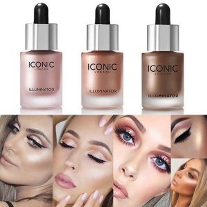 Set of 3 Iconic Illuminator Shine Liquid Highlighters – Radiant Glow for Every Occasion
