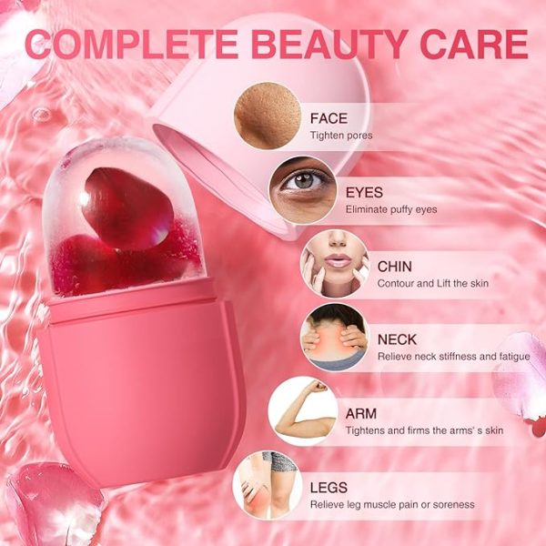 Silicone Ice Roller For Face Care & Glow (random Color)